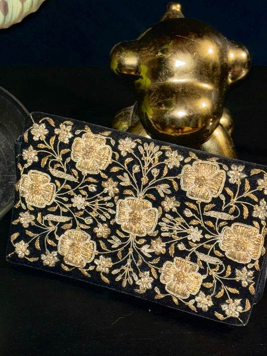 Embroidered Vintage Clutch